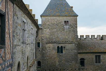 architecture, carcassonne, Carcassonne, wall, crenellation